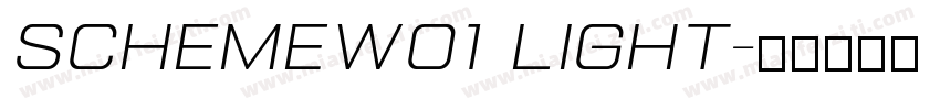 SchemeW01 Light字体转换